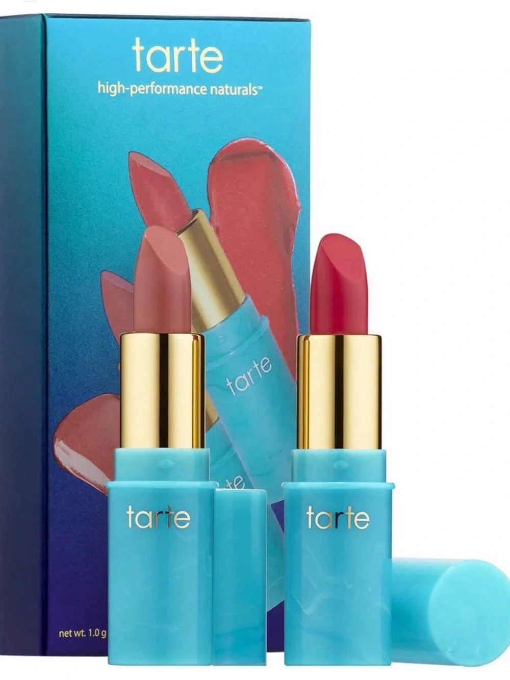 tarte Lipstick Duo Color Splash cocktail mini duo Rum Punch & Daiquiri NIB